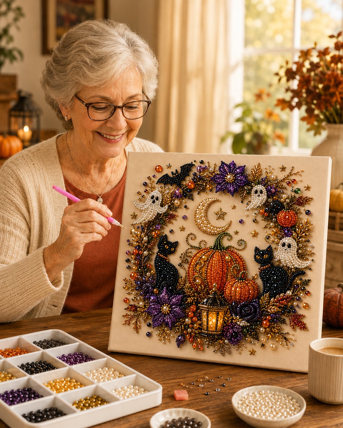 đ„ Sista dagen med 49 % rabatt â đ»âš DIY-set för Halloween-pĂ€rlkonst â Förvandla smĂ„ pĂ€rlor till lĂ€skigt-söt magi (đŠKöp 2, fĂ„ gratis frakt)