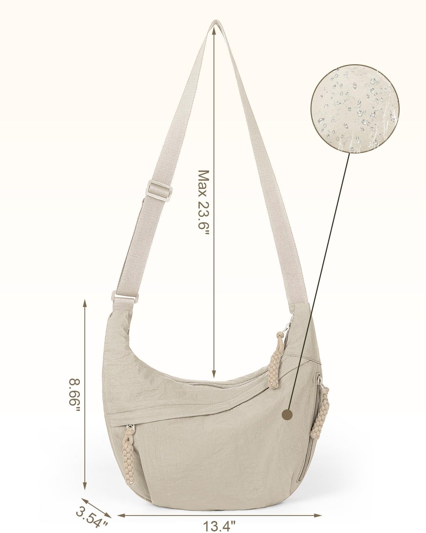 đ5 000 sĂ„lda den hĂ€r veckan!đ„DirektförsĂ€ljning frĂ„n designernđDammode â enfĂ€rgad nylonvĂ€ska i hobo-stil med axelrem