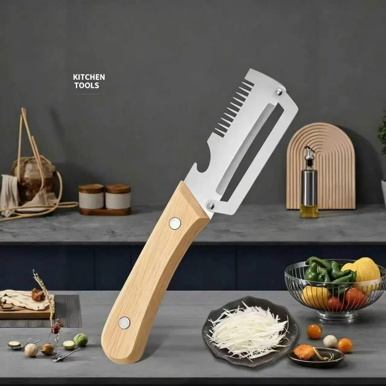 🔥Multifunktionell grönsaksskalare för kök🥕