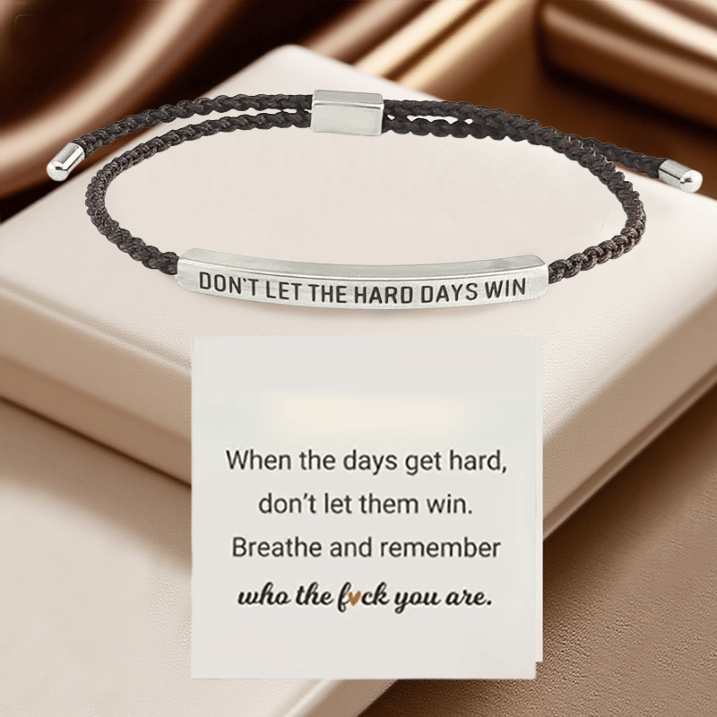 💖Inspirerande armband – en meningsfull påminnelse om att vara stark och kämpa vidare