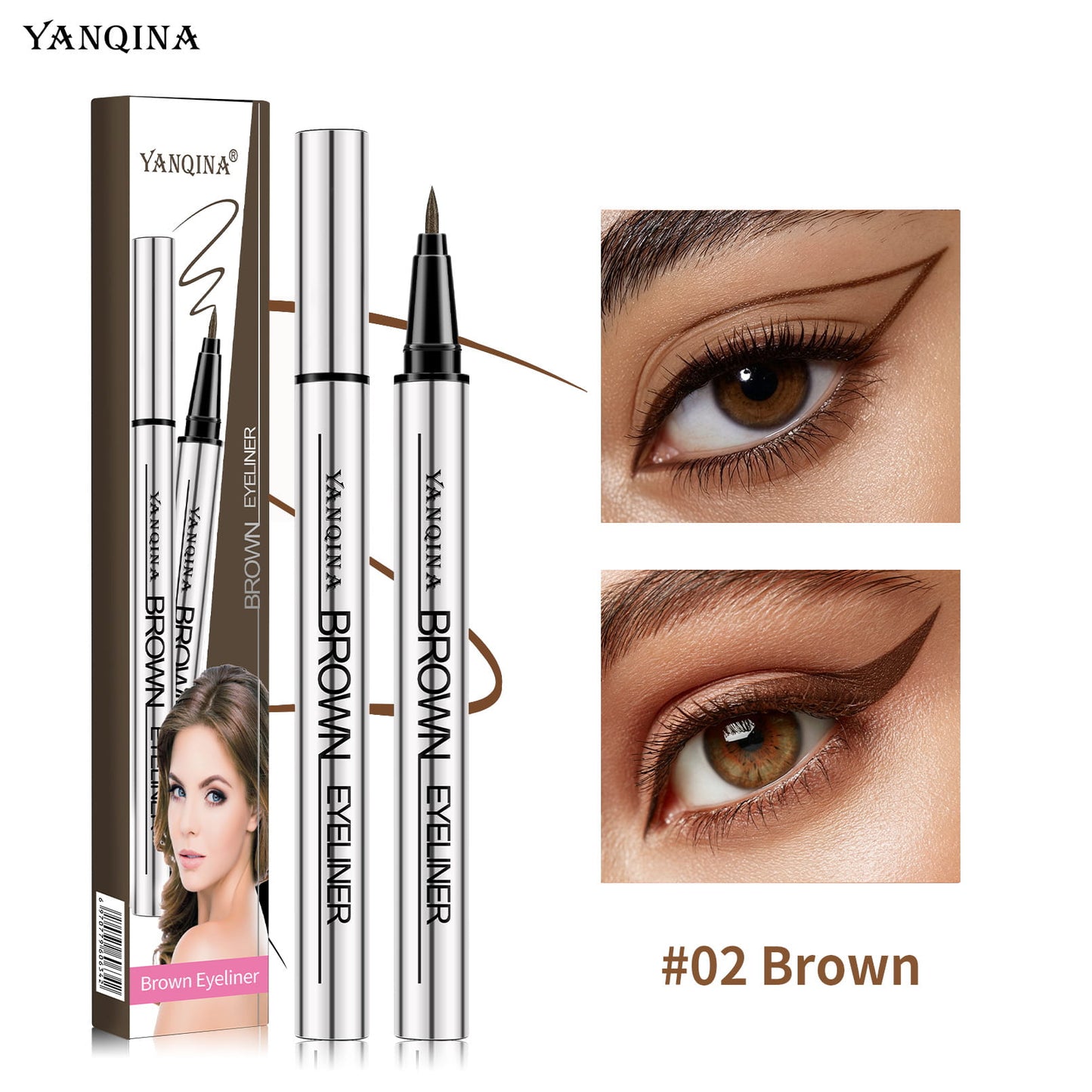 ✨🖌️ Långvarig vattenfast eyeliner — Vegansk formula, håller jämnt och lätt i 24 timmar 💫