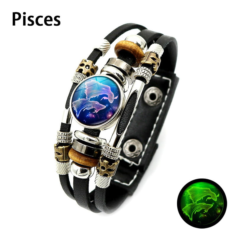 🌌 Armband med stjärntecken som lyser i mörkret🌌