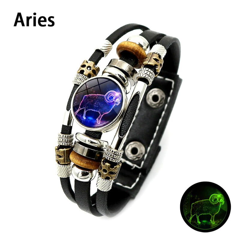 🌌 Armband med stjärntecken som lyser i mörkret🌌