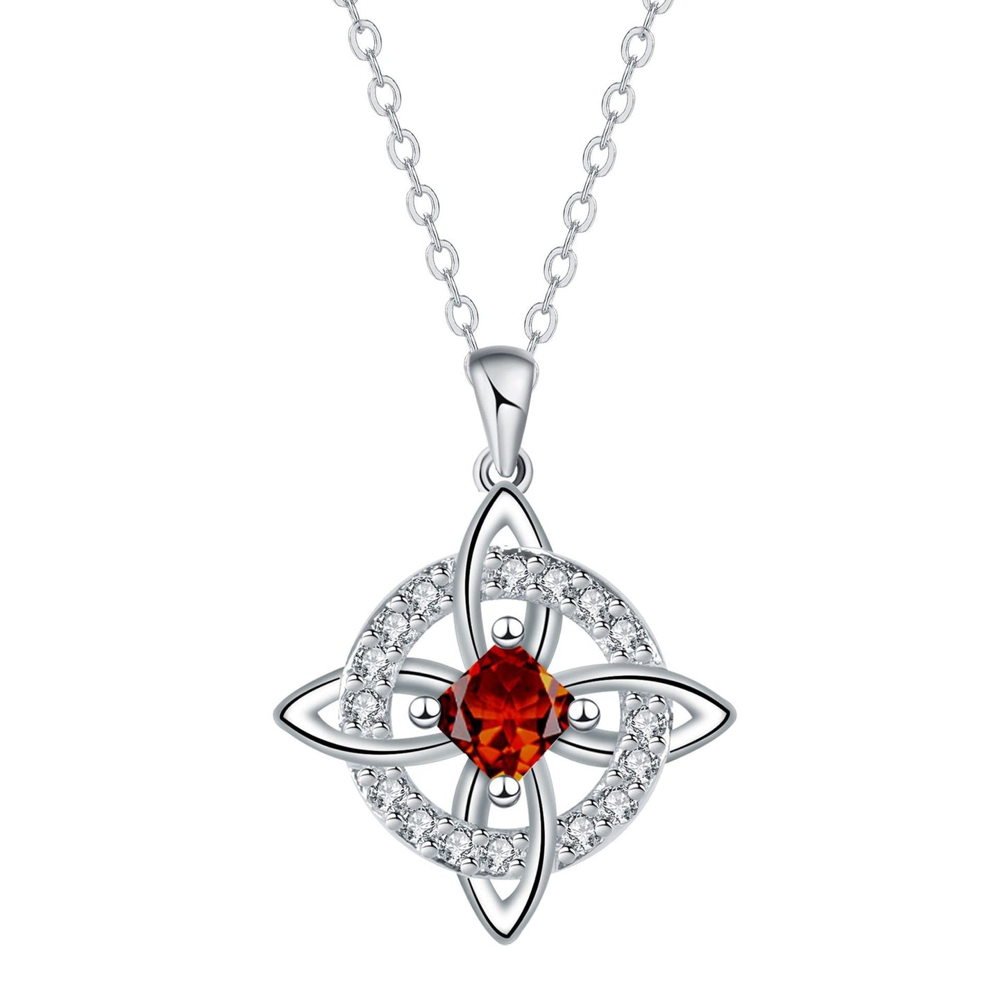 Ett mystiskt halsband med födelsesten och häxknut – Naturlig kristall 🔮💞 Skydda dina nära och kära