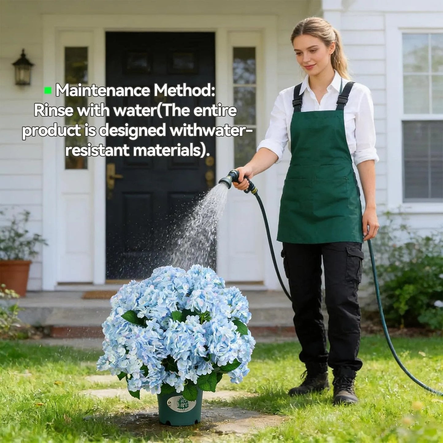 🌼Konstgjorda hortensior för utomhusbruk – UV-beständiga, vattentäta och vindbeständiga💐🌸