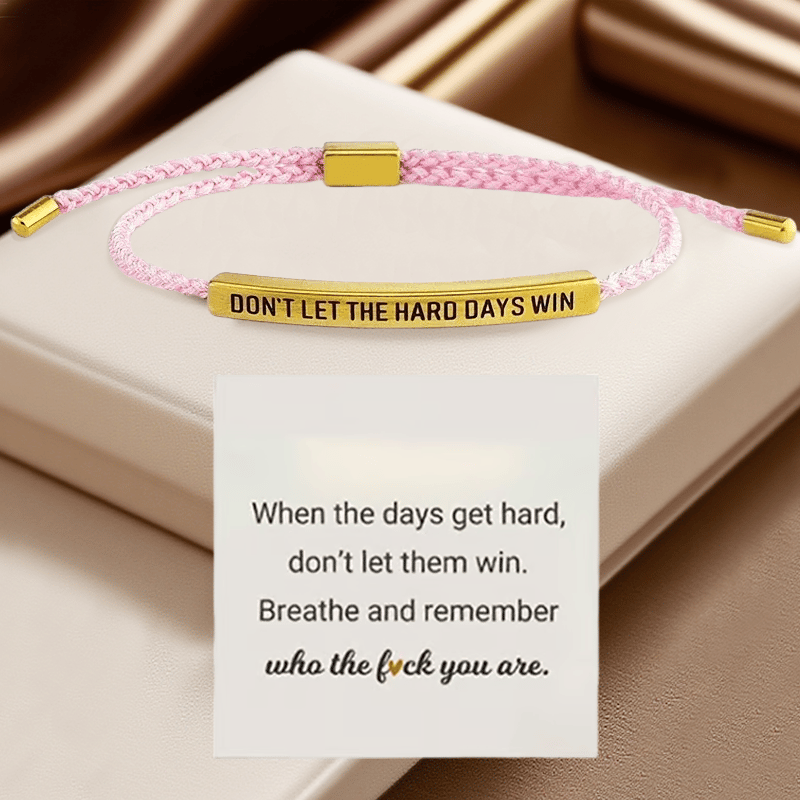 💖Inspirerande armband – en meningsfull påminnelse om att vara stark och kämpa vidare