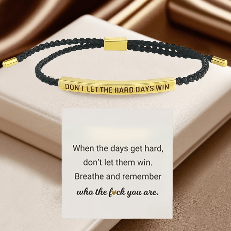 💖Inspirerande armband – en meningsfull påminnelse om att vara stark och kämpa vidare