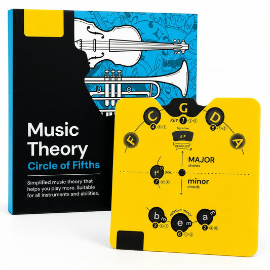 🔥 Sista dagen med 50 % rabatt – ”Circle of Fifths”-set med musikteorihjul | Praktisk guide till ackord, tonarter och låtskrivande för musiker🎹🎸💕