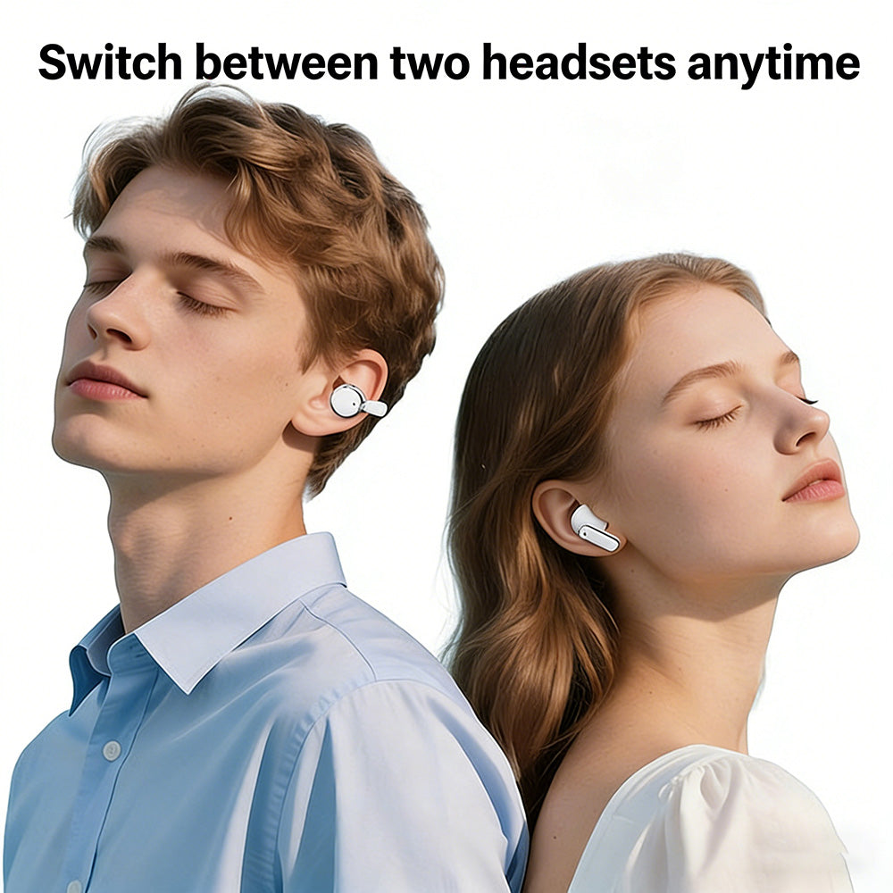 2-i-1-Bluetooth-hörlurar med öronbygel och öronproppar | 30 timmars speltid