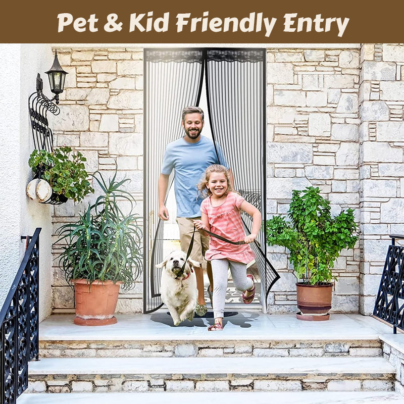 🦟 Håll skadedjur borta – installeras på 2 minuter! Dörrgardinen av magnetiskt nät! 🚪✨