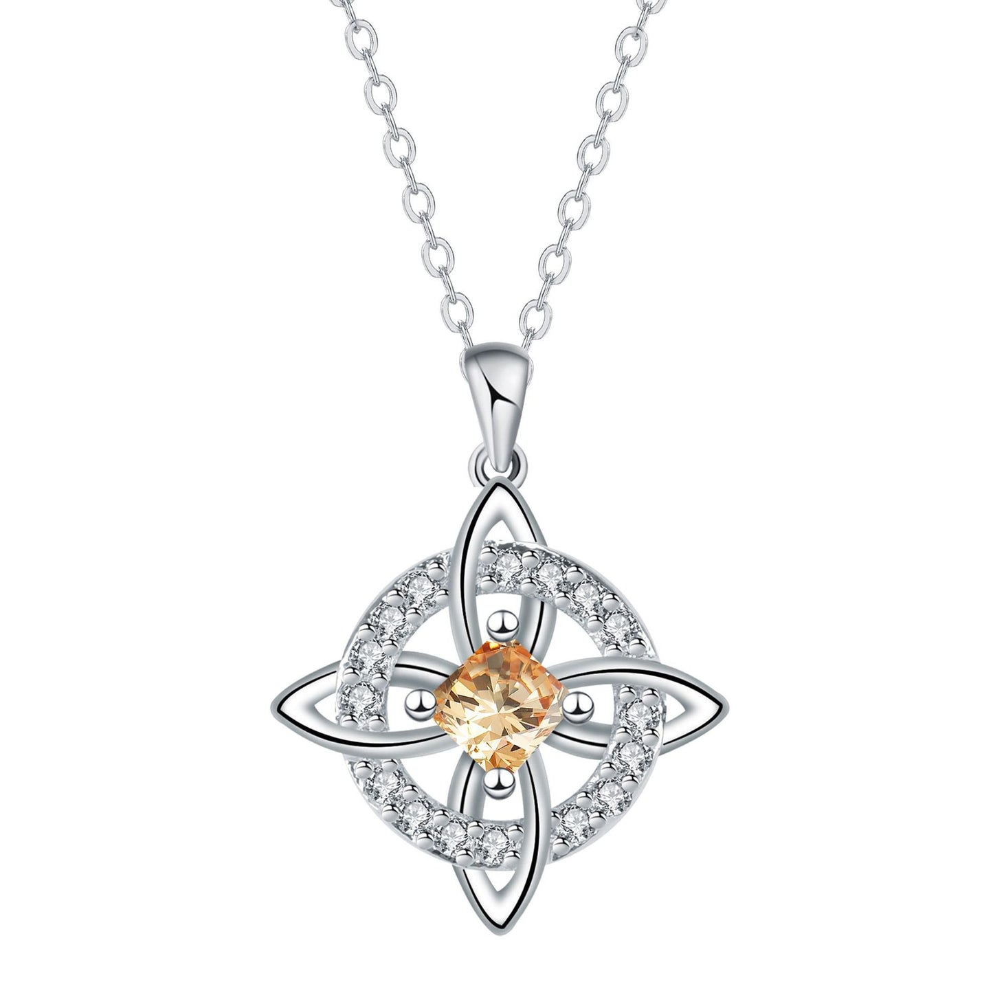 Ett mystiskt halsband med födelsesten och häxknut – Naturlig kristall 🔮💞 Skydda dina nära och kära