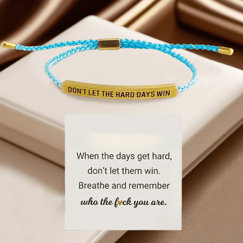 💖Inspirerande armband – en meningsfull påminnelse om att vara stark och kämpa vidare