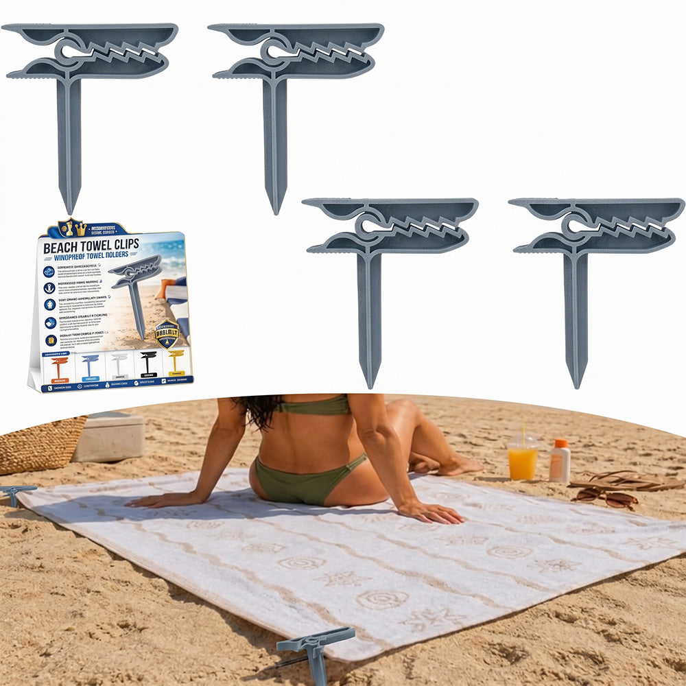 2026 Vindfaste strandhåndklædeklemmer
