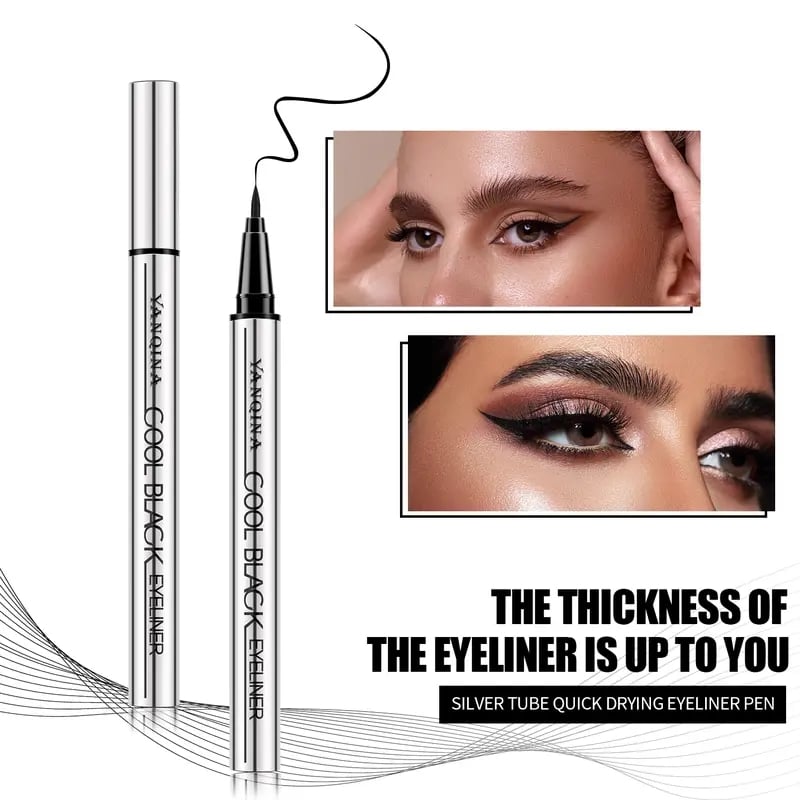 ✨🖌️ Långvarig vattenfast eyeliner — Vegansk formula, håller jämnt och lätt i 24 timmar 💫