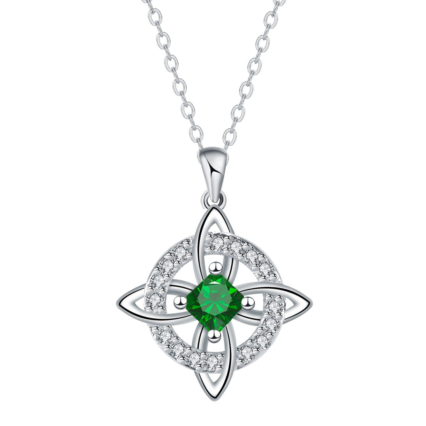 Ett mystiskt halsband med födelsesten och häxknut – Naturlig kristall 🔮💞 Skydda dina nära och kära