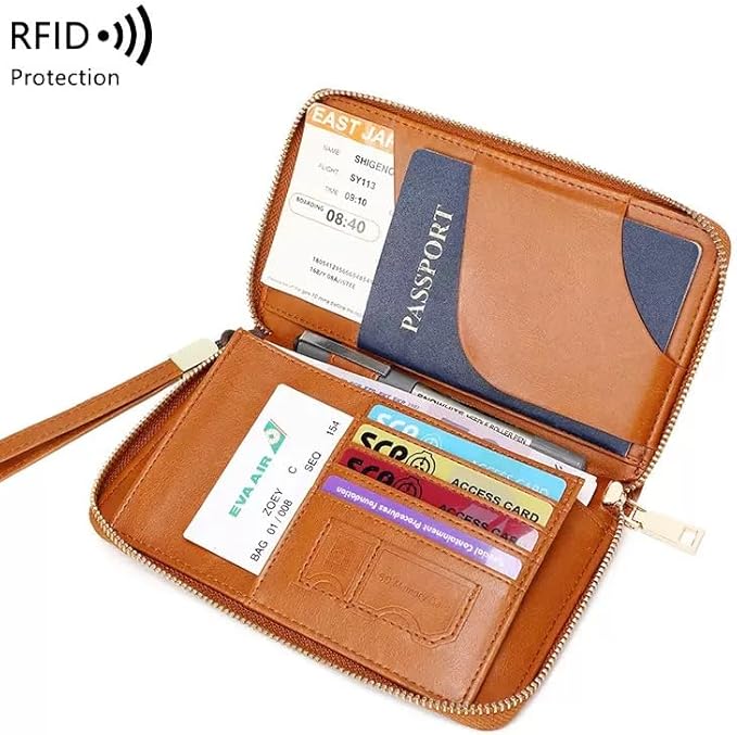 Multifunktionell RFID-passplånbok