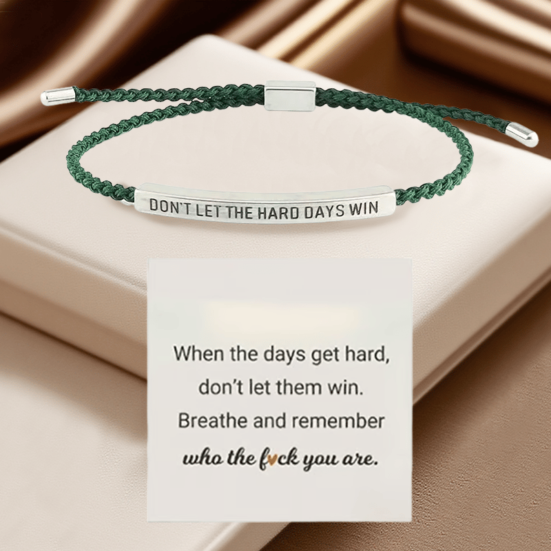 💖Inspirerande armband – en meningsfull påminnelse om att vara stark och kämpa vidare