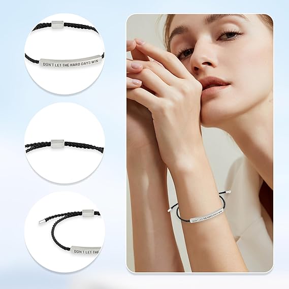 💖Inspirerande armband – en meningsfull påminnelse om att vara stark och kämpa vidare