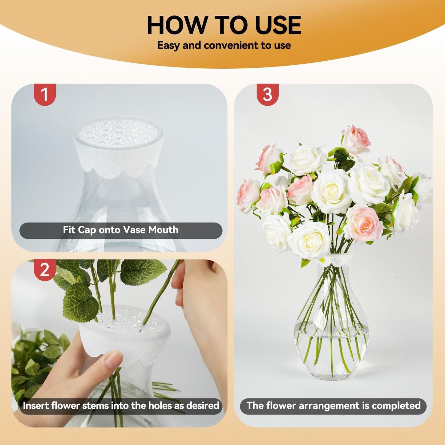 🌸Spiralformad blomstjälkhållare i silikon för ikebana
