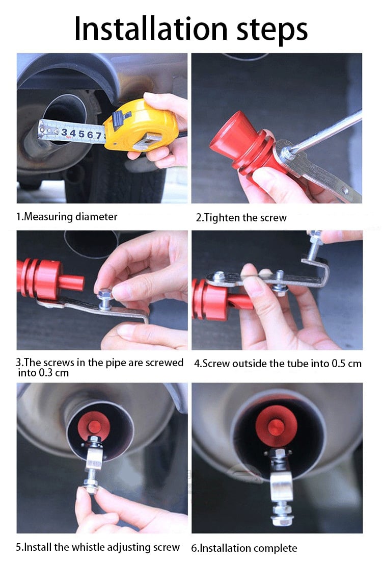 💕Avgasrör Stort vrål (Bilar och motorcyklar)