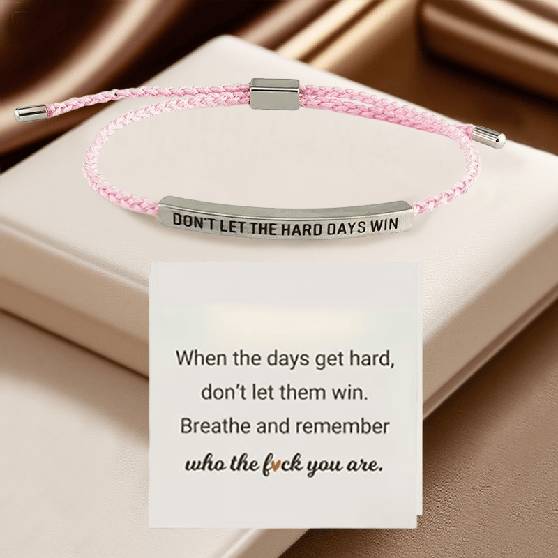 💖Inspirerande armband – en meningsfull påminnelse om att vara stark och kämpa vidare