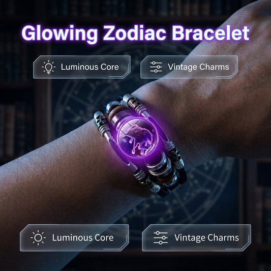 🌌 Armband med stjärntecken som lyser i mörkret🌌