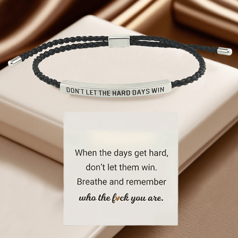 💖Inspirerande armband – en meningsfull påminnelse om att vara stark och kämpa vidare