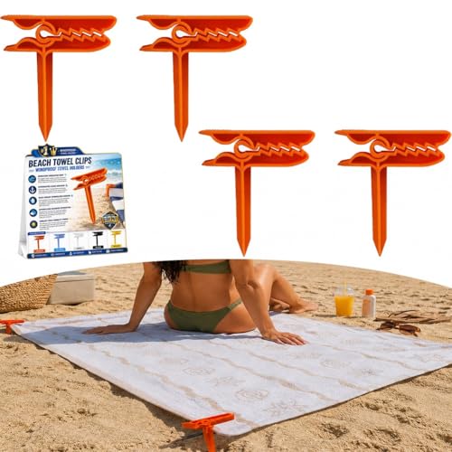 2026 Vindfaste strandhåndklædeklemmer