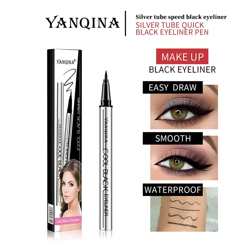 ✨🖌️ Långvarig vattenfast eyeliner — Vegansk formula, håller jämnt och lätt i 24 timmar 💫