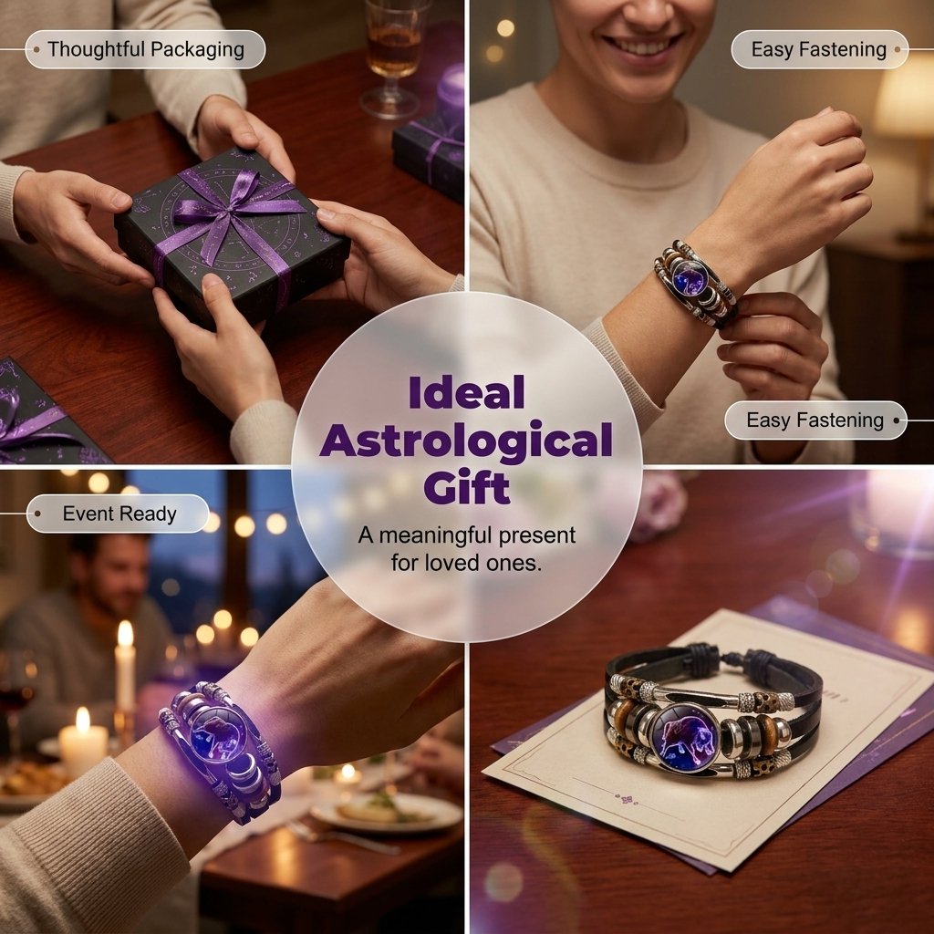 🌌 Armband med stjärntecken som lyser i mörkret🌌