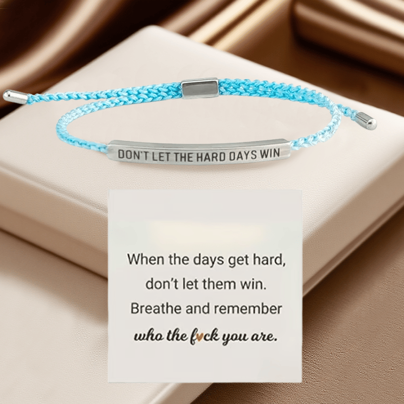 💖Inspirerande armband – en meningsfull påminnelse om att vara stark och kämpa vidare