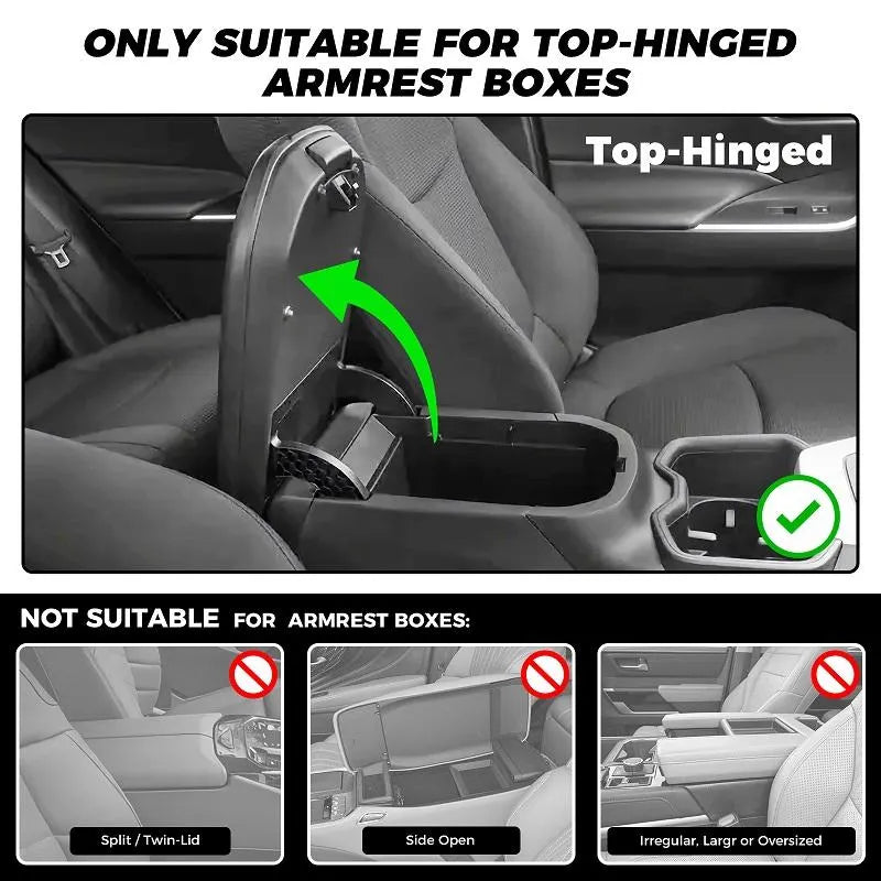 🚗 🔥Multifunktionell PU-lädermatta till armstöden i bilen