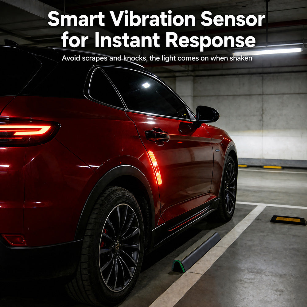 🚗Solcellsdriven RGB-varningslampa för bildörrar – automatisk kollisionsavvärjningslist