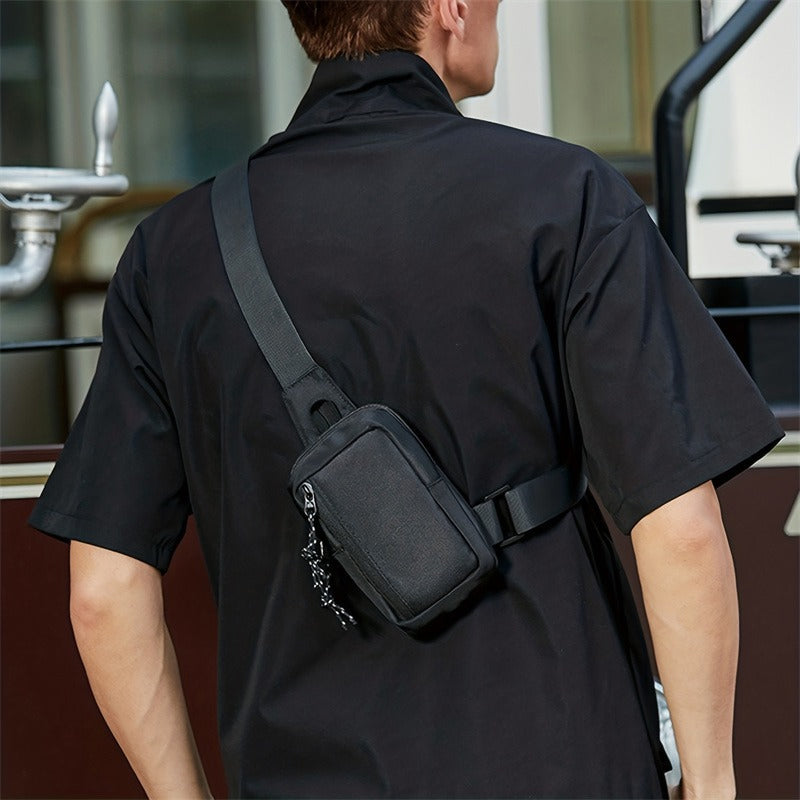 🎒 40 % RABATT UNDER BEGRÄNSAD TID! 💥 Slingväska för män i urban pendlarstil – minimalistisk, vattenavvisande, lätt ✨